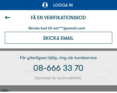 bild på skicka email med verifikationskod